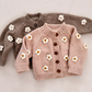 Tan Flower Cardigan - The Blueberry Hill