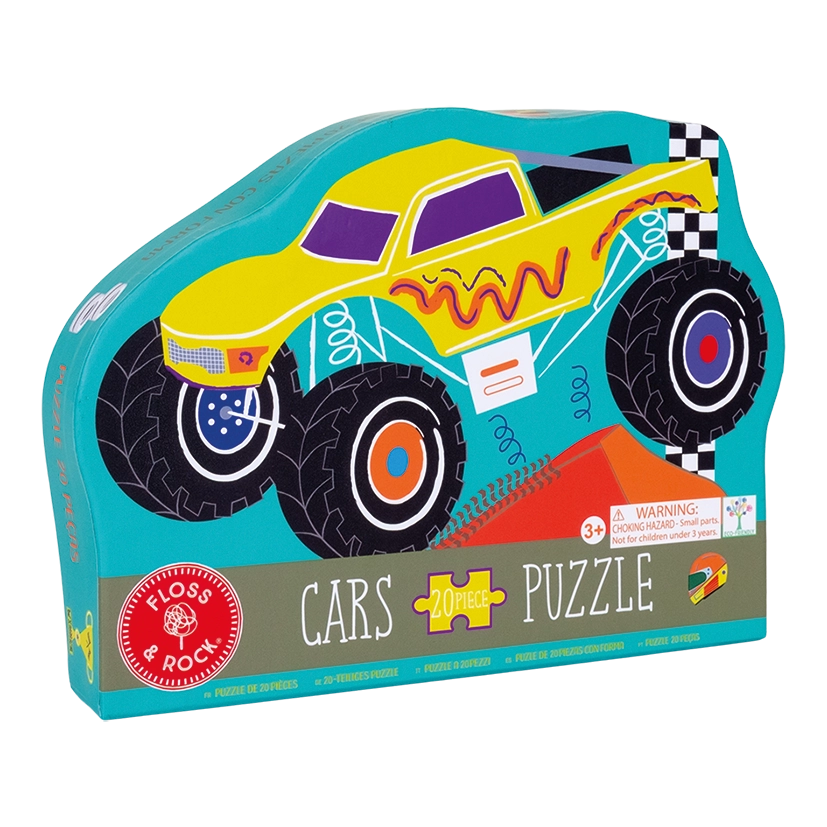 Monster Truck Shaped Jigsaw Puzzle - Floss and Rock