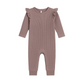 Purple Mila Flutter Waffle Romper - Kendi