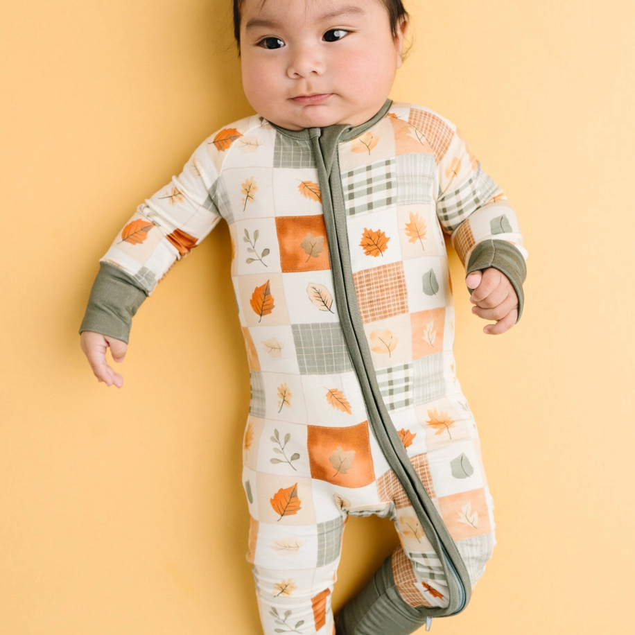 Autumn Patchwork Bamboo Sleeper - Little One Shop