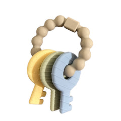 Key Teething Rattle - Three Hearts