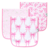 Bow My Gosh Burp Cloths - Copper Pearl