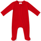 Red Zip Footie - SIIX Collection