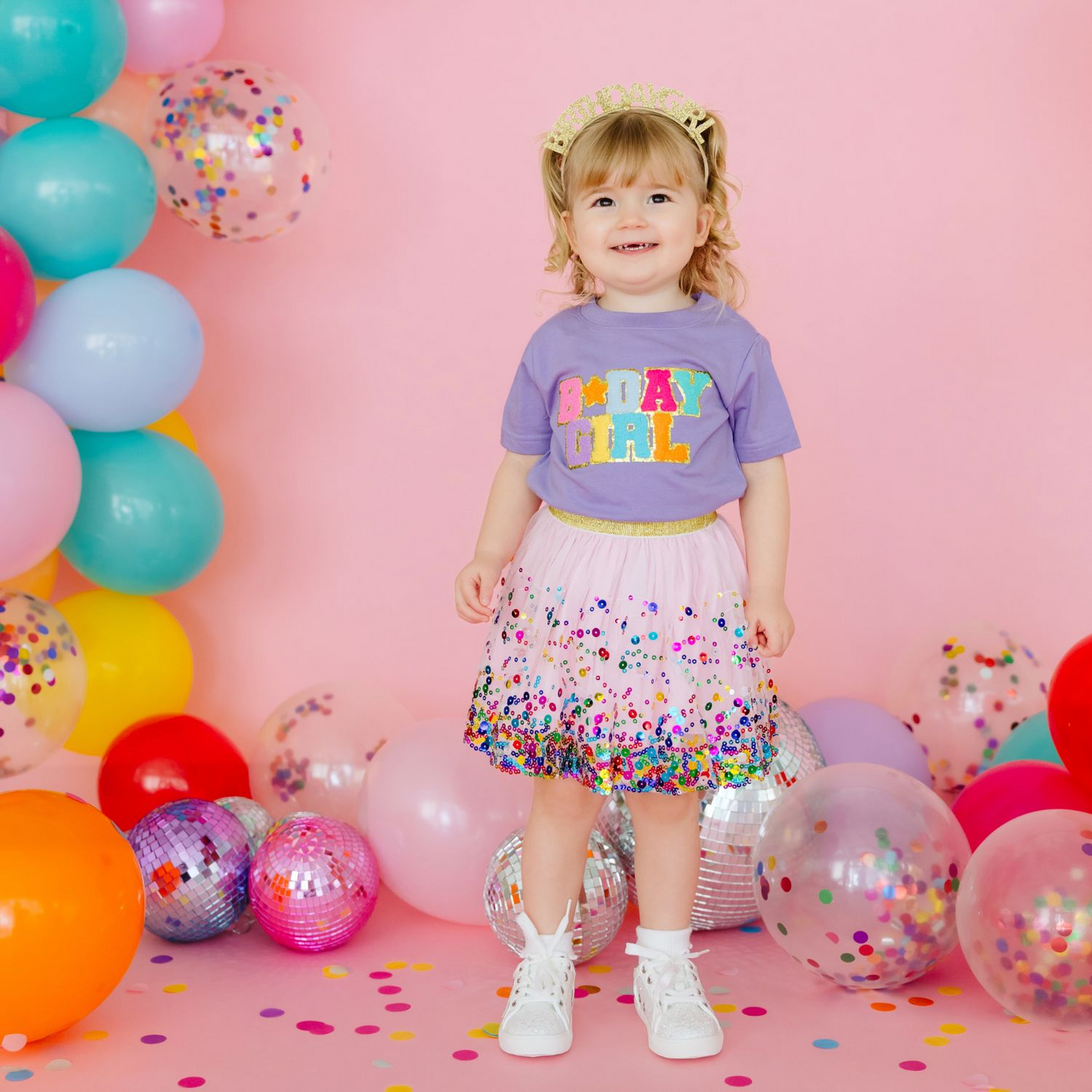 Pink Confetti Tutu Skirt - Sweet Wink