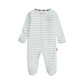Blue Stripe Organic Cotton Footie - Magnetic Me