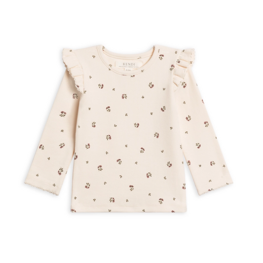 Lindsay Floral Rina Ribbed Top - Kendi