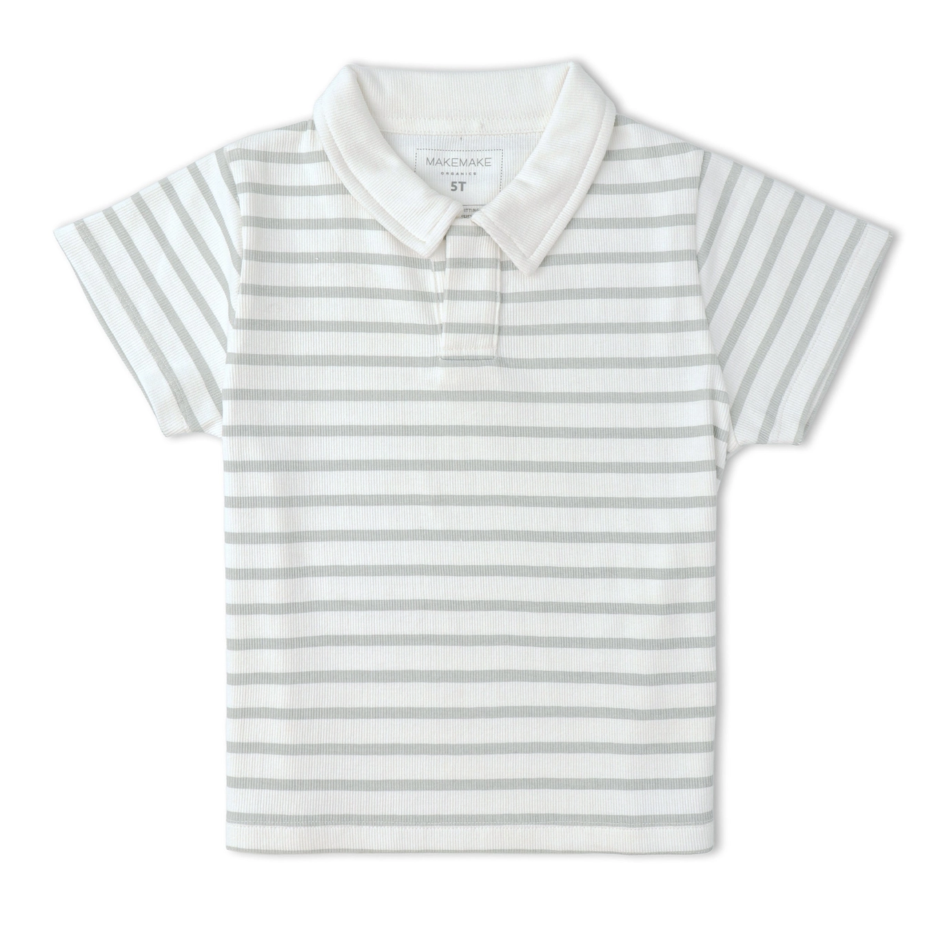 Fog Stripes Collar Tee & Short Set - Makemake Organics