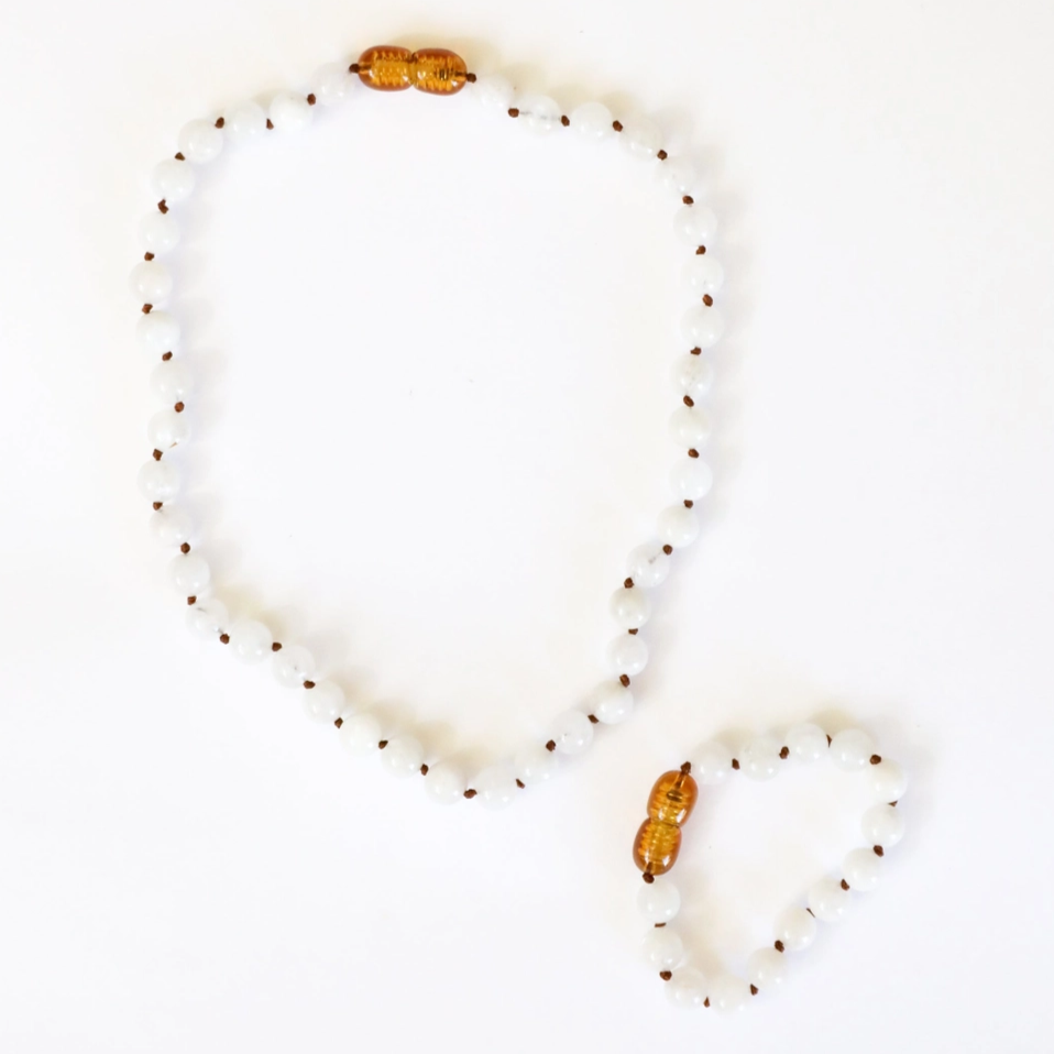 Pure Gemstone + Moonstone Necklace - CanyonLeaf