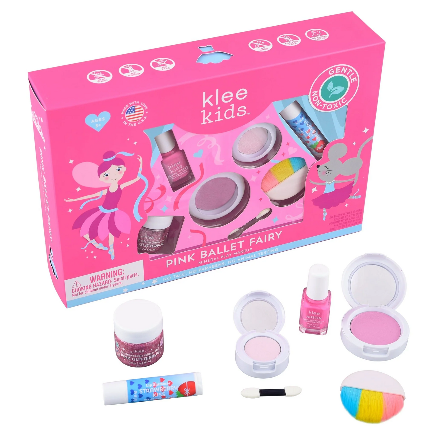 Pink Ballet Fairy Deluxe Makeup Kit - Klee Naturals