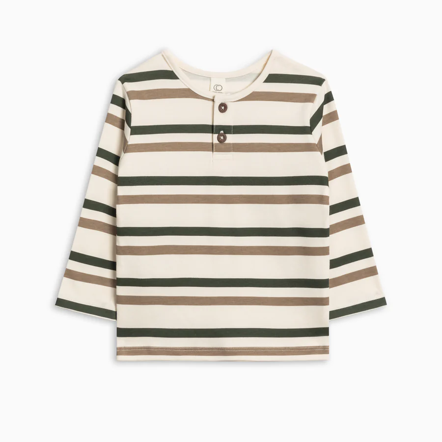 Trevor Stripe Reef Henley Long Sleeve - Colored Organics