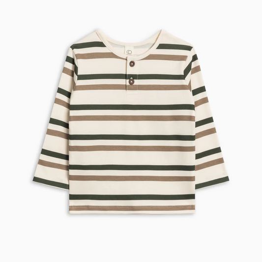 Trevor Stripe Reef Henley Long Sleeve - Colored Organics