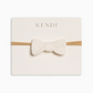 Ivory Pointelle Dainty Bow - Kendi