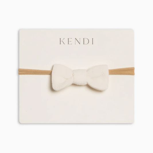 Ivory Pointelle Dainty Bow - Kendi