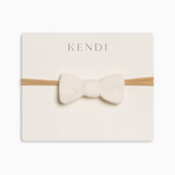 Ivory Pointelle Dainty Bow - Kendi