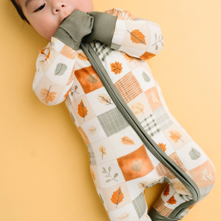 Autumn Patchwork Bamboo Sleeper - Little One Shop