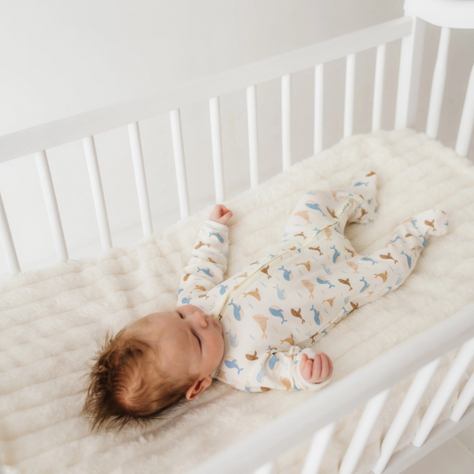 Whale Tales Zip Footie - Magnolia Baby