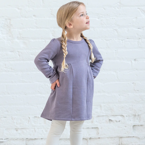 Fog Fran Fleece Dress - Kendi by Colored Organics