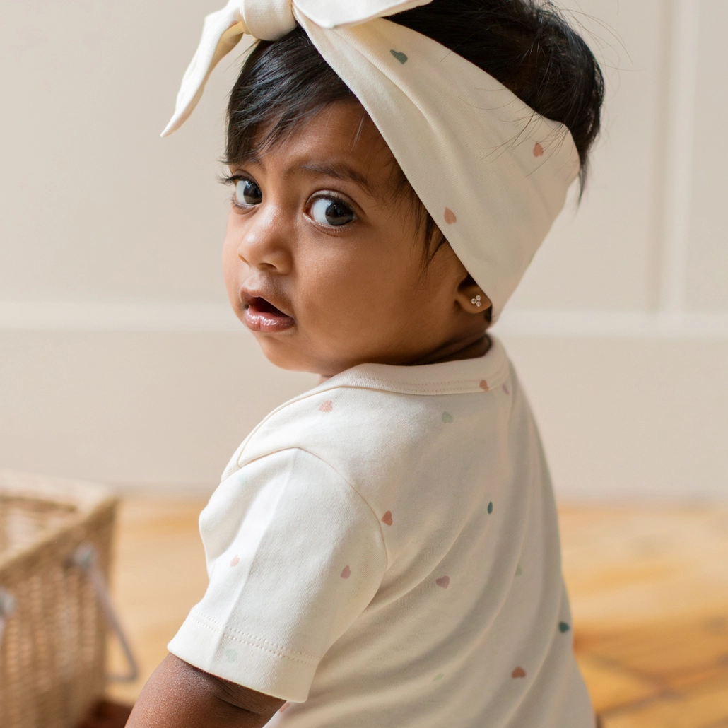 Ballet & Wisteria Heart Knot Bow Wrap - Colored Organics