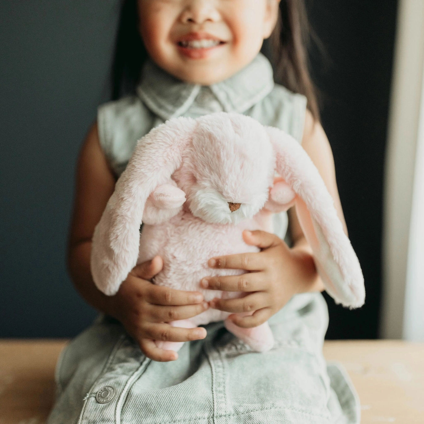 Pink 8" Nibble Floppy Bunny - Bunnies By The Bay