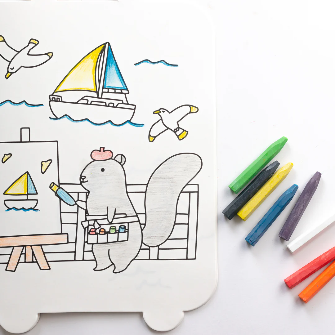 Jumbo Suitcase Coloring Book - Jaq Jaq Bird