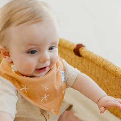 Cove Bandana Bibs - Copper Pearl