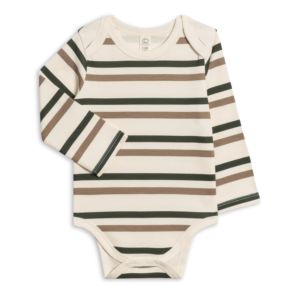 Trevor Stripe River Bodysuit - Colored Organics