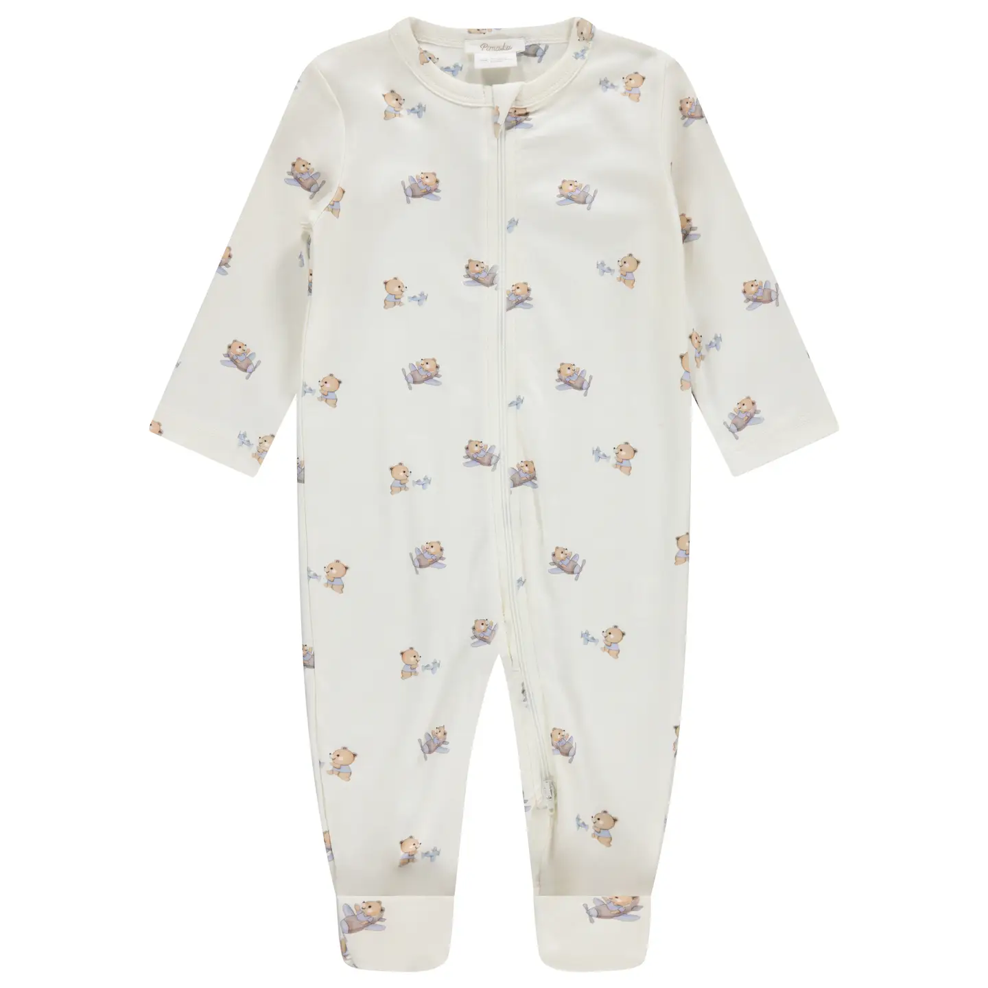 Airplane Bears Zipper Footie - Pimalu