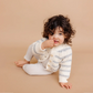 Bowie Gray Stripe Cardigan - The Blueberry Hill