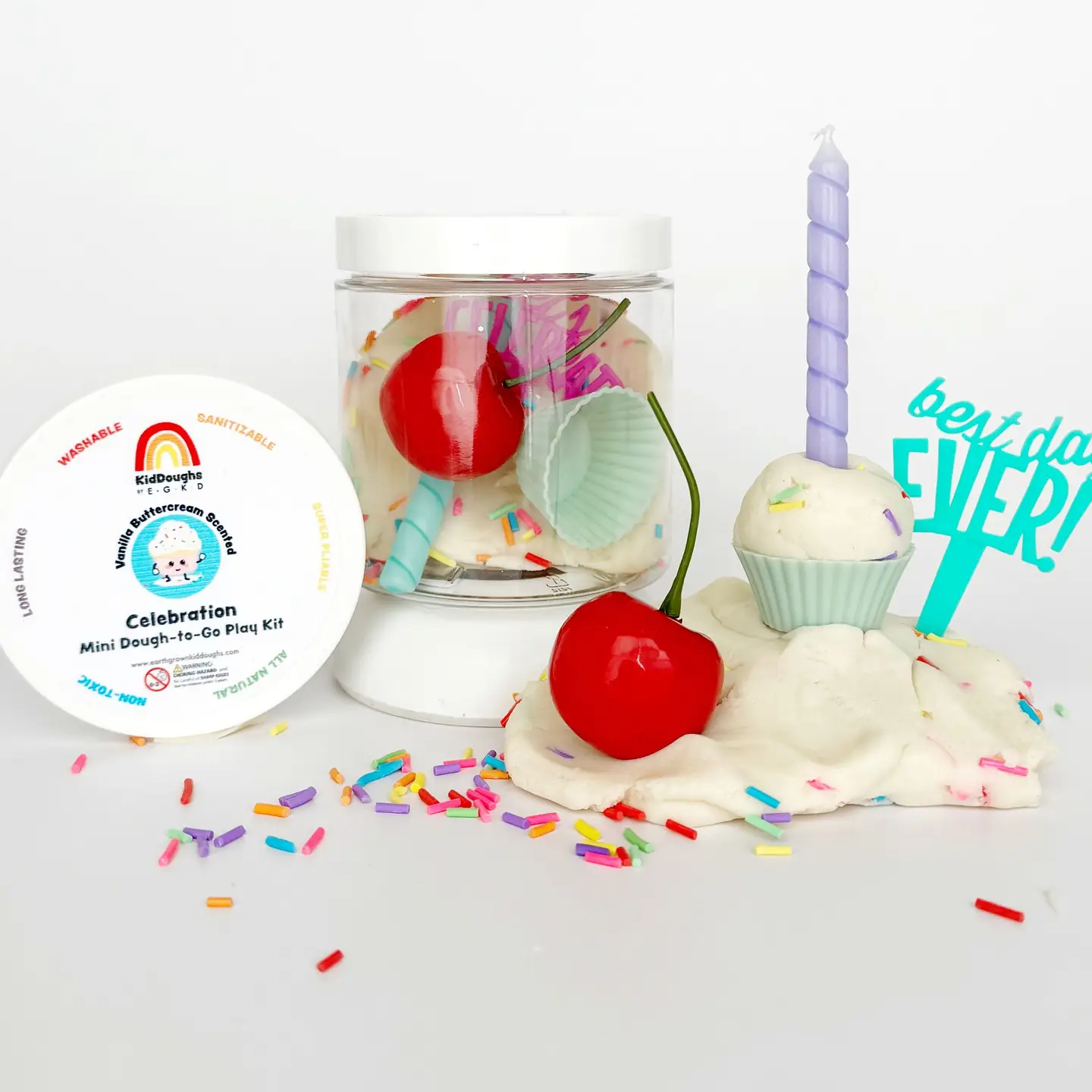 Celebration Mini Dough-To-Go - Earth Grown Kids Dough