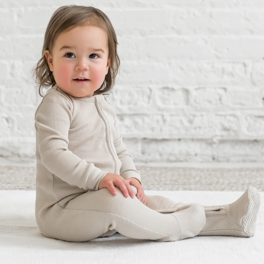 Oat Kit Ribbed Sleeper - Kendi