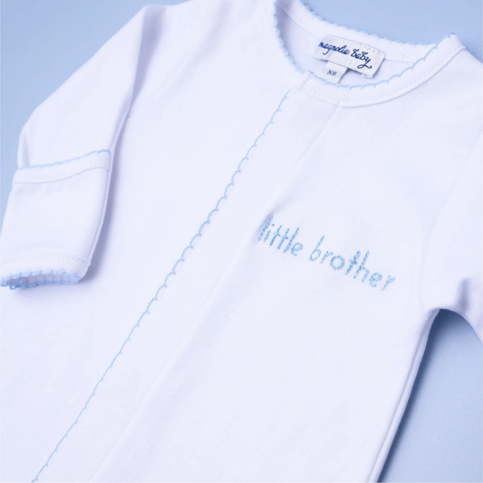Little Brother Zip Footie - Magnolia Baby