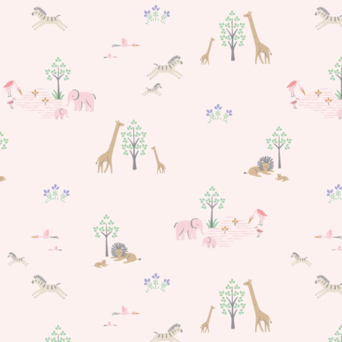 Pink Serene Safari Footie- Magnetic Me