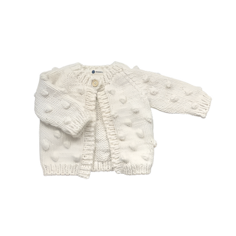 Cream Popcorn Cardigan - The Blueberry Hill