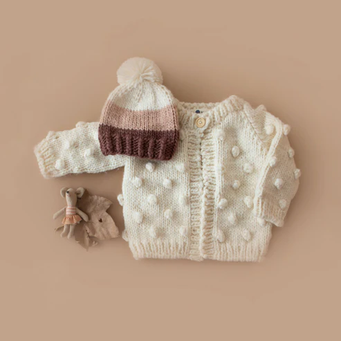 Cream Popcorn Cardigan - The Blueberry Hill