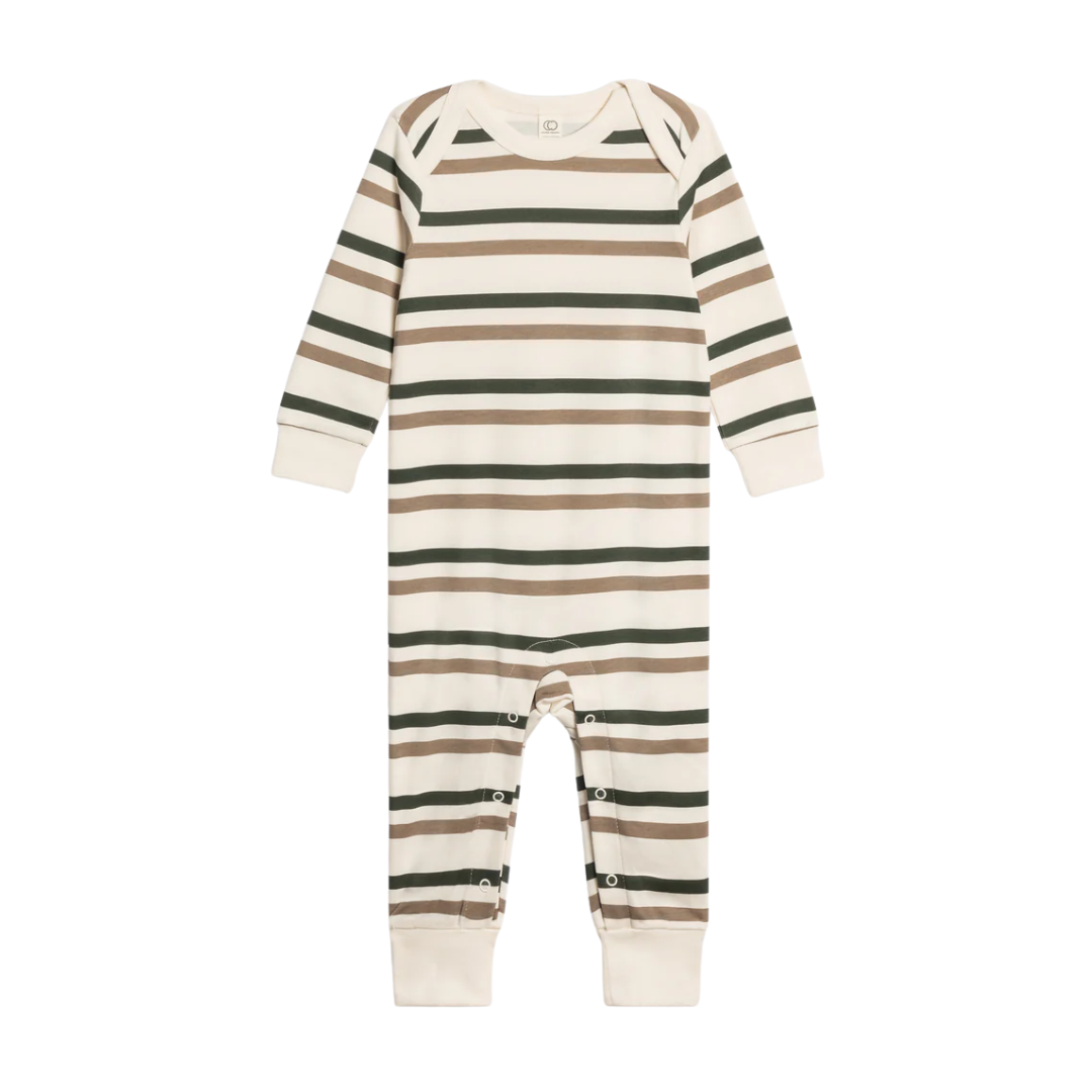 Trevor Stripe Aspen Romper - Colored Organics