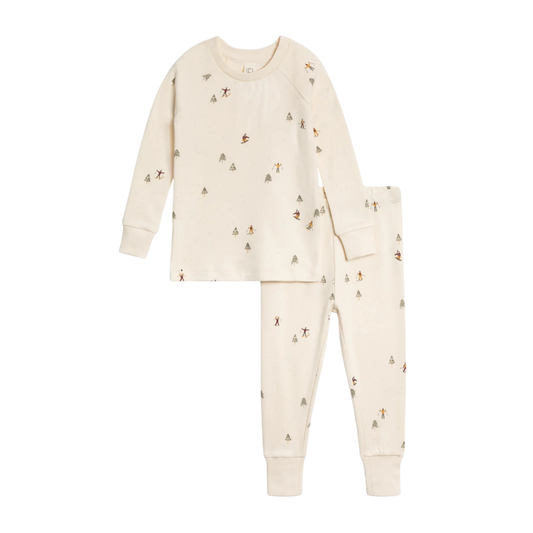 Ski Trails Long Sleeve Jammies - Colored Organics