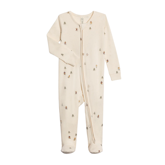 Ski Trails Peyton Footed Sleeper - Colored Organics