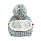 Bowie Gray Ski Goggles Beanie - The Blueberry Hill