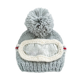 Bowie Gray Ski Goggles Beanie - The Blueberry Hill