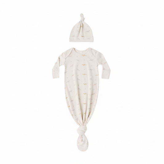 Dinos Knotted Gown + Hat Set - Quincy Mae