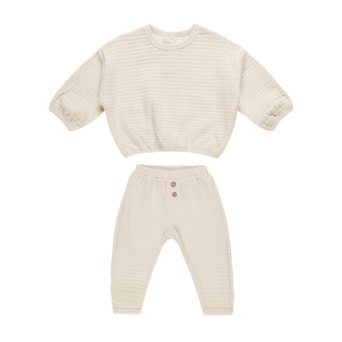 Natural Textured Sweat Set - Quincy Mae