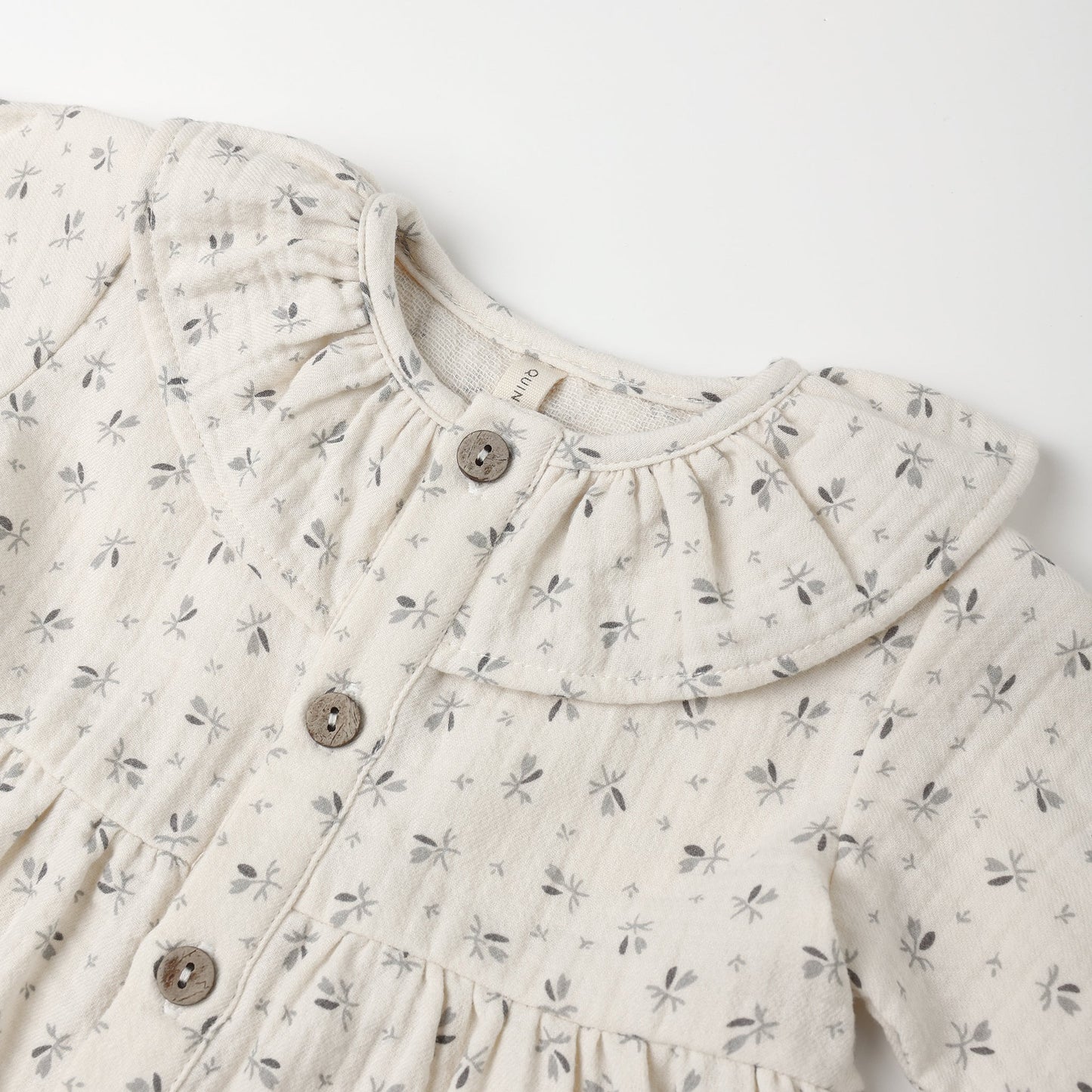 Bluebell Ruffle Collar Button Dress - Quincy Mae