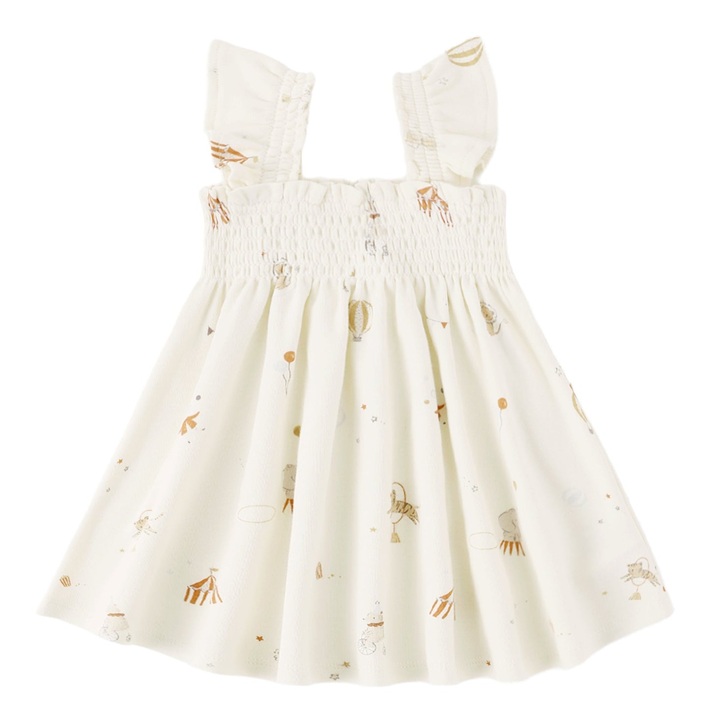 Carnival Smocked Jersey Dress - Quincy Mae