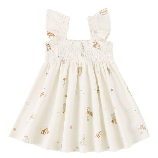Carnival Smocked Jersey Dress - Quincy Mae