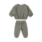 Forest Textured Sweat Set - Quincy Mae