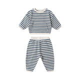 Ocean Stripe Waffle Slouch Set - Quincy Mae