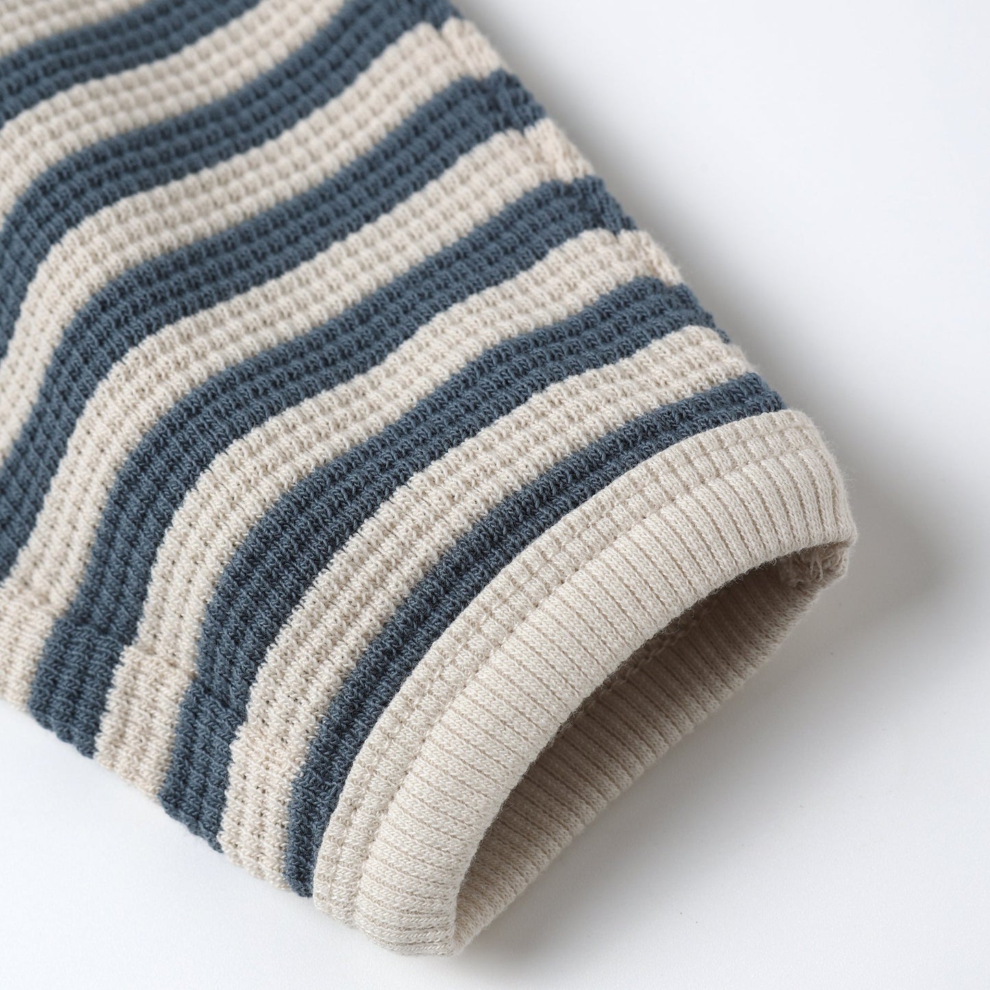 Ocean Stripe Waffle Slouch Set - Quincy Mae