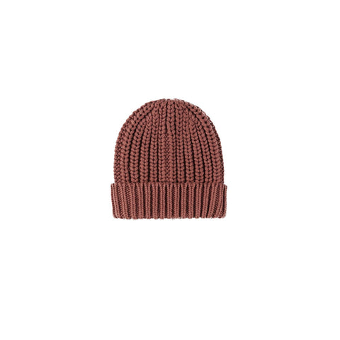 Cranberry Knit Beanie - Quincy Mae