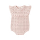 Blush Pointelle Ruffle Romper - Quincy Mae
