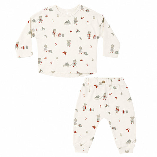 Holiday Mouse Tee + Pant - Rylee + Cru